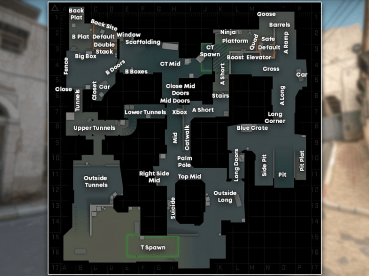 All CSGO Callouts Dust 2: Map Guide