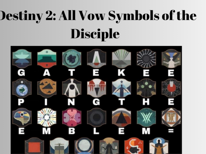 Destiny 2: All Vow Symbols of the Disciple 